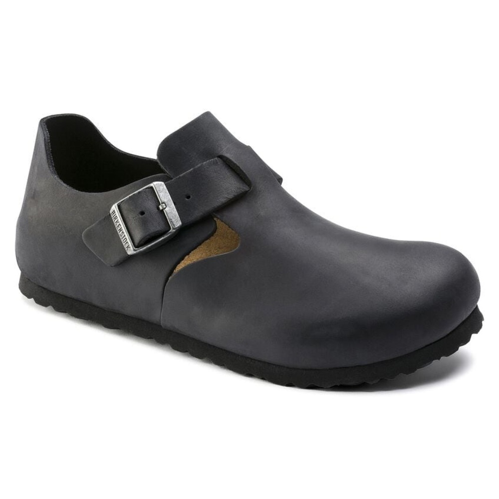 🖤BIRKENSTOCK LONDON OILED LEATHER BLACK CLOGS SHOES 43 10 - Picture 3 of 13